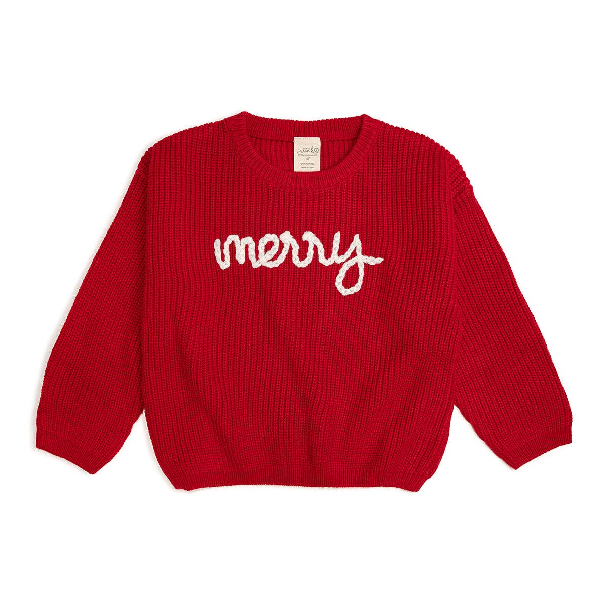 Sweet Wink Merry Yarn Knit Sweater