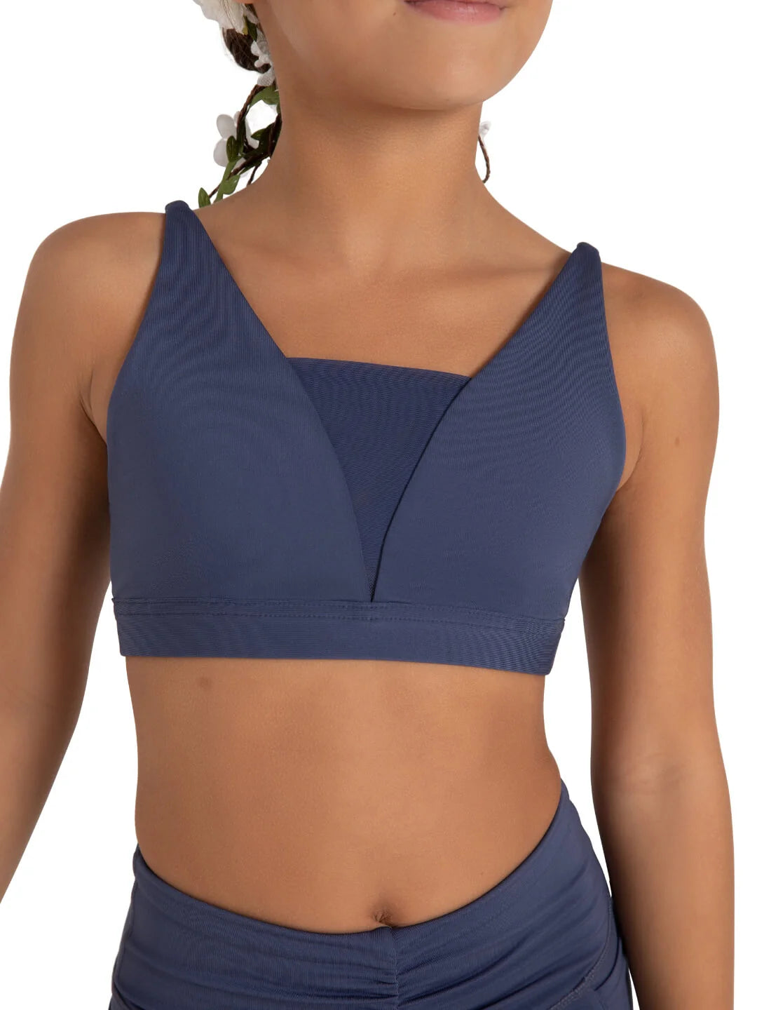 Capezio 12090C Wildflower Iris Mesh Bra Top