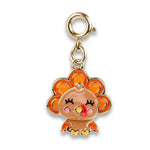 CHARM IT! CICC1540 Gold Swivel Turkey Charm