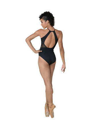 Danznmotion 21105A Brigitte Halter Corseted Waist Leotard