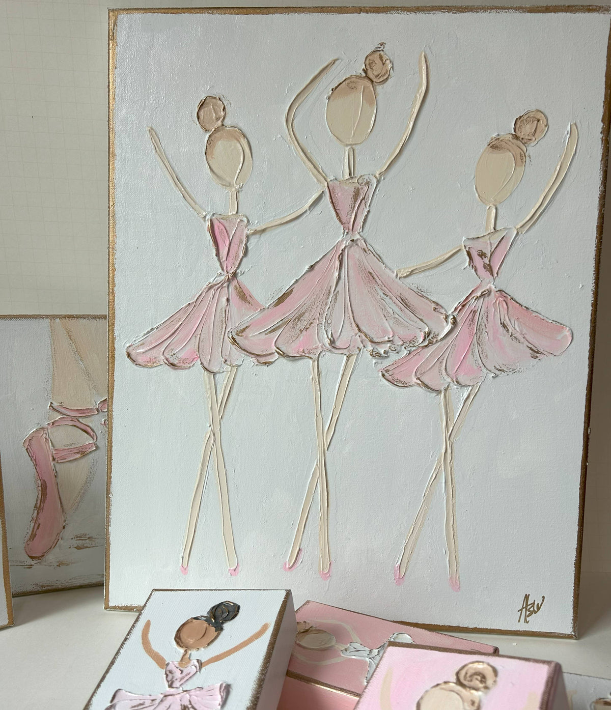 Coddiwomple Ballerina Trio Canvas Art