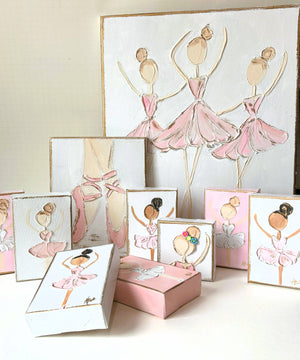 Coddiwomple Ballerina Canvas Hand Painted Print