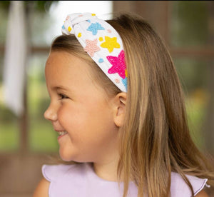 Kid and Tween Rainbow Shooting Star Headband