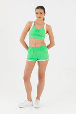 Every Turn Showstopper Long-Line Crop Top /Aerobic Short Set