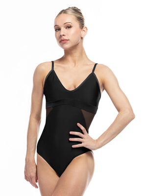 Eleve Dancewear Ariel Black Camisole Leotard