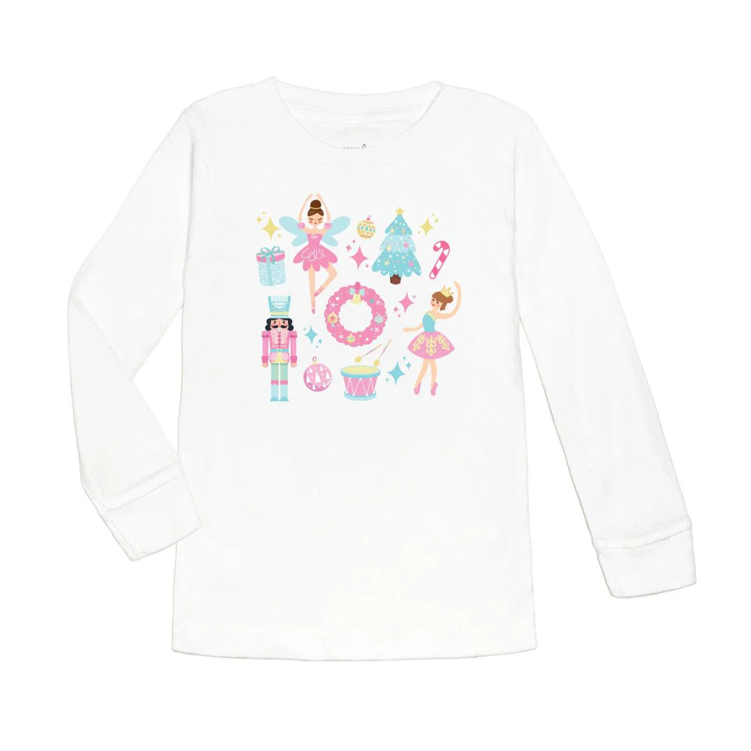 Sweet Wink Nutcracker Doodle Christmas Long Sleeve Shirt