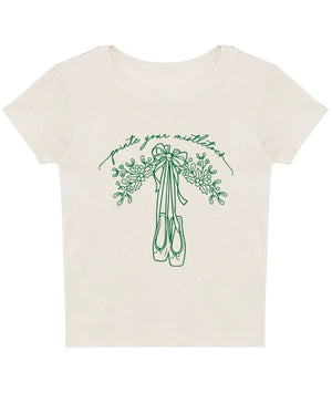 Covet Pointe Your Mistletoes Women's Tee