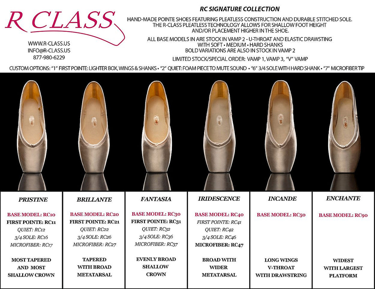 R-Class Incande RC50 Vamp 2 / Soft Shank Pointe Shoes