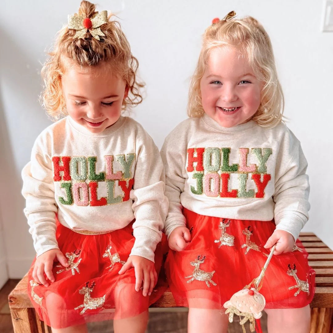 Sweet Wink Reindeer Sequin Christmas Tutu