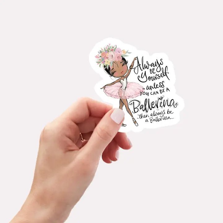 Ballerina Sticker, Bottle Sticker, Laptop Stickers - Fanci Footworks