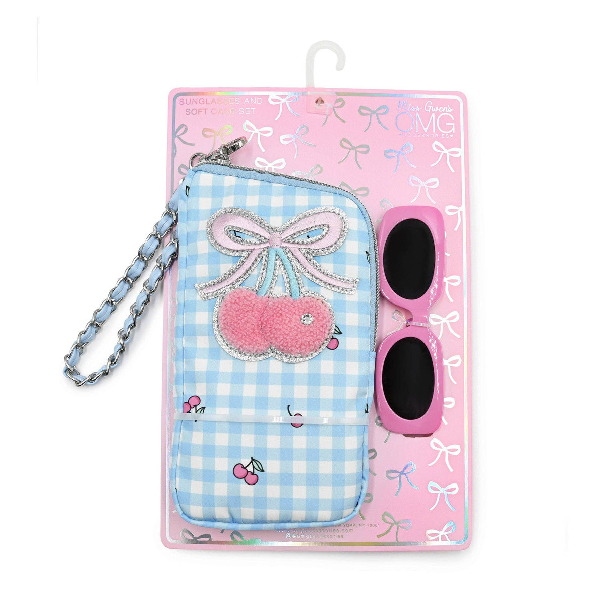 OMG Cherry Wristlet Case and Sunglasses