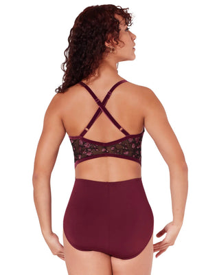 Capezio F12400W Ornate Romance Charisma Cami Criss Cross Back Leotard