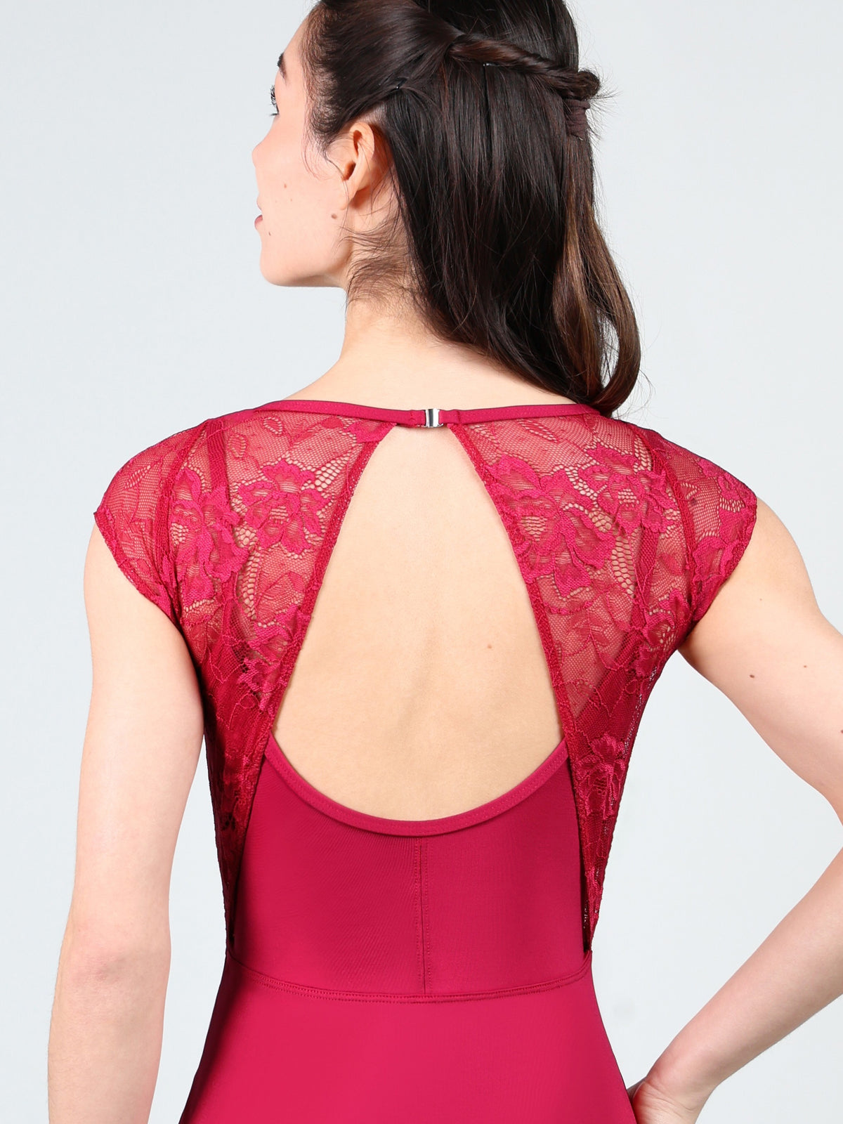 Suffolk 2866A Venice Overlay Cap Sleeve Adult Leotard
