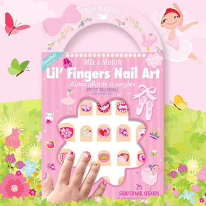 Lil' Fingers Nail Art | Pretty Ballerinas Nail Stickers - Fanci Footworks