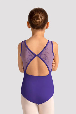 Mirella M50009C Celestia Boat Neck Printed Leotard