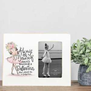 Picture Frame Ballet Picture Frame, Ballerina Art, 4x6 - Fanci Footworks