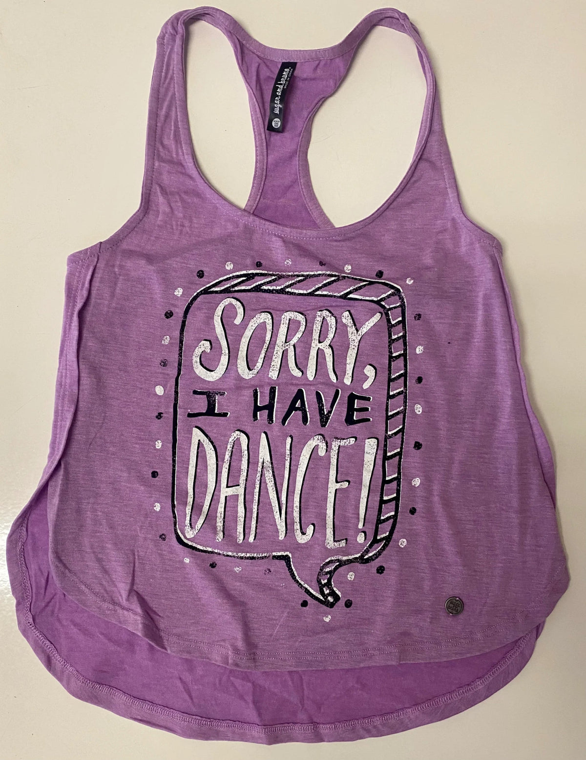 Sugar and Bruno Sorry Youth Petal Racerback - Fanci Footworks