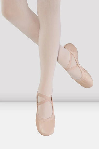 BLOCH S0246G CHILDRENS ODETTE THEATRICAL PINK LEATHER BALLET SHOE - Fanci Footworks