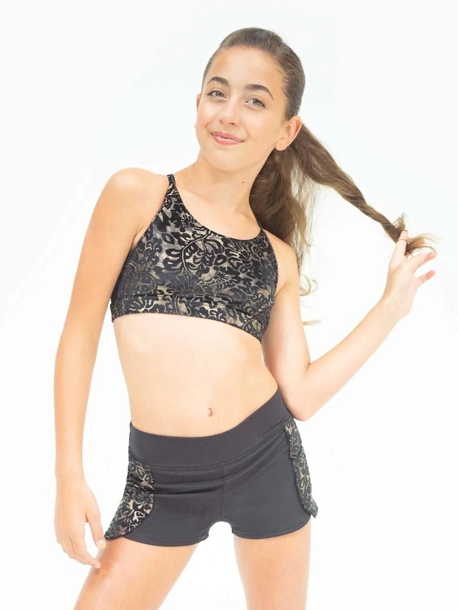 CAPEZIO 11461T CROSS BACK BRA TOP - Fanci Footworks