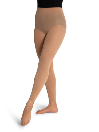 CAPEZIO 1917 FOOTLESS TIGHTS WITH SELF KNIT WAIST BAND - Fanci Footworks