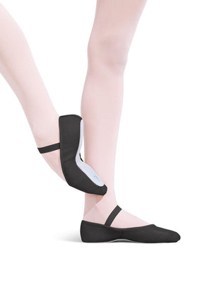 CAPEZIO 205C CHILD DAISY BLACK LEATHER BALLET SHOES - Fanci Footworks