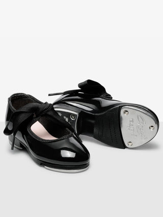 CAPEZIO N625C BLACK PATENT JR TYETTE TAP SHOE - Fanci Footworks