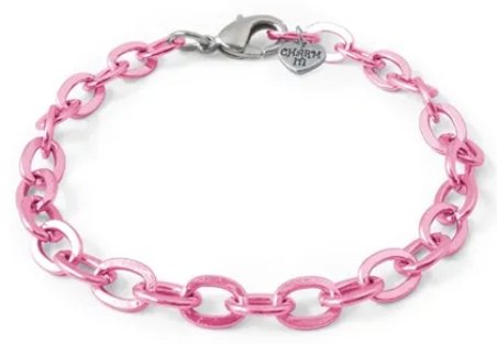 CHARM IT CIB301 PINK CHAIN BRACELET - Fanci Footworks
