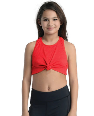 DANZMOTION 20302C TIE KNOT CROP TOP - Fanci Footworks