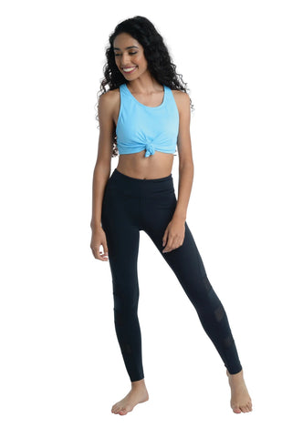 DANZNMOTION 20302A TIE KNOT CROP TOP - Fanci Footworks