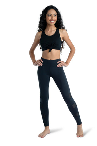 DANZNMOTION 20302A TIE KNOT CROP TOP - Fanci Footworks