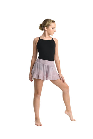 DANZNMOTION 21412 ELASTIC WAIST MESH SHORT - Fanci Footworks