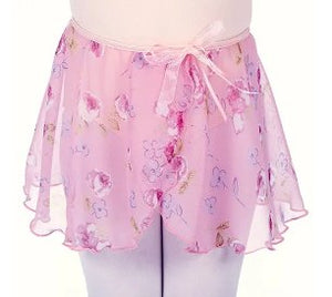 DASHA 4341 GIRLS FLORAL MOCK WRAP SKIRT - Fanci Footworks