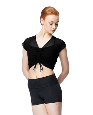 LULLI DANCEWEAR LUB387 MESH CAP SLEEVE TOP - Fanci Footworks