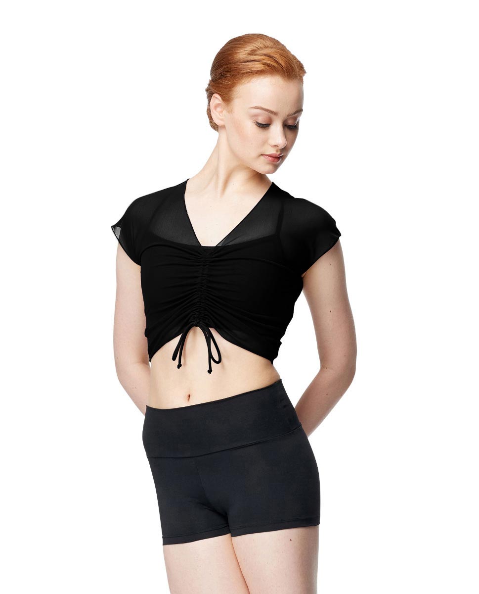 LULLI DANCEWEAR LUB387 MESH CAP SLEEVE TOP - Fanci Footworks