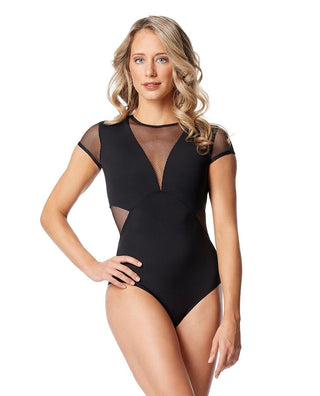 LULLI DANCEWEAR LUF652 LACE MESH CAP SLEEVE LEOTARD - Fanci Footworks