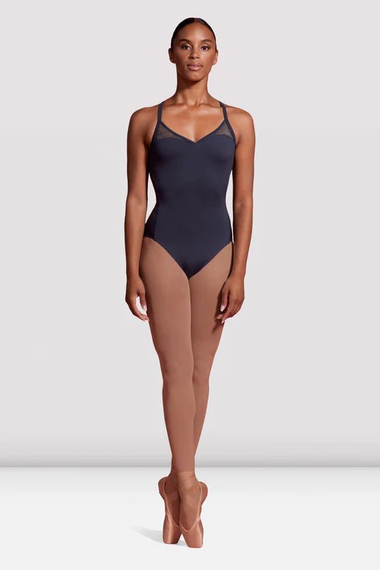 MIRELLA M2177LM SEVILLE SPLICED MESH CROSS BACK LEOTARD - Fanci Footworks