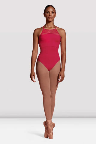 MIRELLA M2179LM SEVILLE MESH PANELLED HALTER LEOTARD - Fanci Footworks
