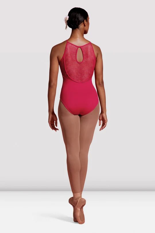 MIRELLA M2179LM SEVILLE MESH PANELLED HALTER LEOTARD - Fanci Footworks