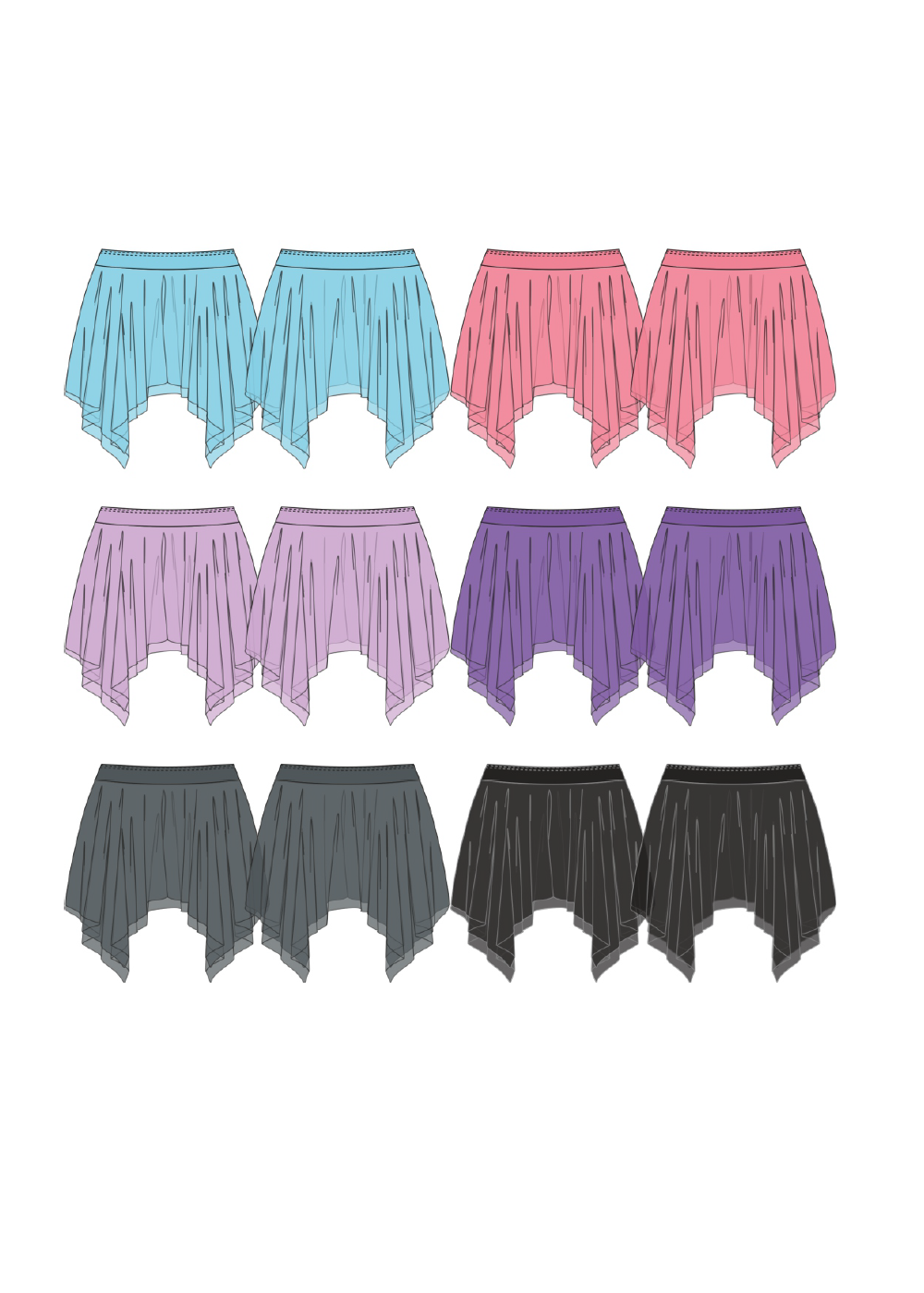 NIKOLAY DA3048N PILAR MESH SKIRT