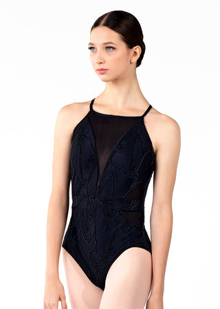 Nikolay DA4024MPN Raegan High Neck Camisole Leotard