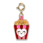 CHARM IT! CICC1442 Gold Glitter Popcorn Charm