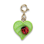 CHARM IT! CICC1496 Gold Glitter Little Ladybug Charm