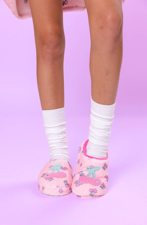 OMG Cherry Printed Slippers