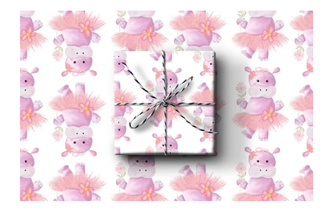Hippo Wrapping Paper