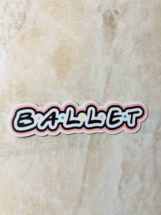 Ballet Parody Sticker, 4" x 1"