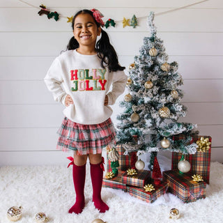 Sweet Wink Holiday Plaid Tiered Tutu