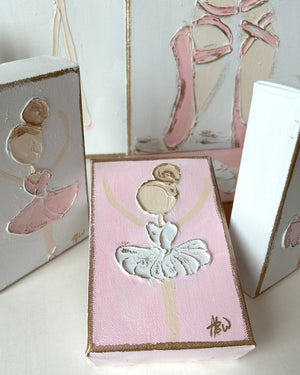 Coddiwomple Ballerina Canvas Hand Painted Print