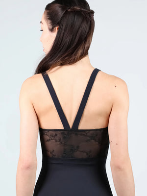 Suffolk 2828A Lily Pinch Front Thick Strap Adult Leotard