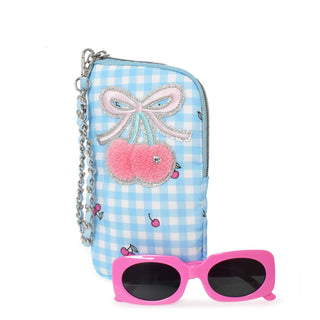 OMG Cherry Wristlet Case and Sunglasses