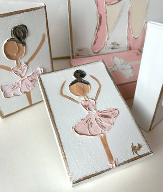 Coddiwomple Ballerina Canvas Hand Painted Print